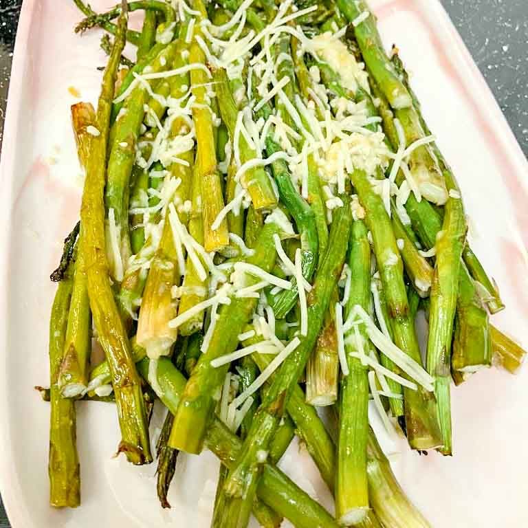 Asparagus with salmon