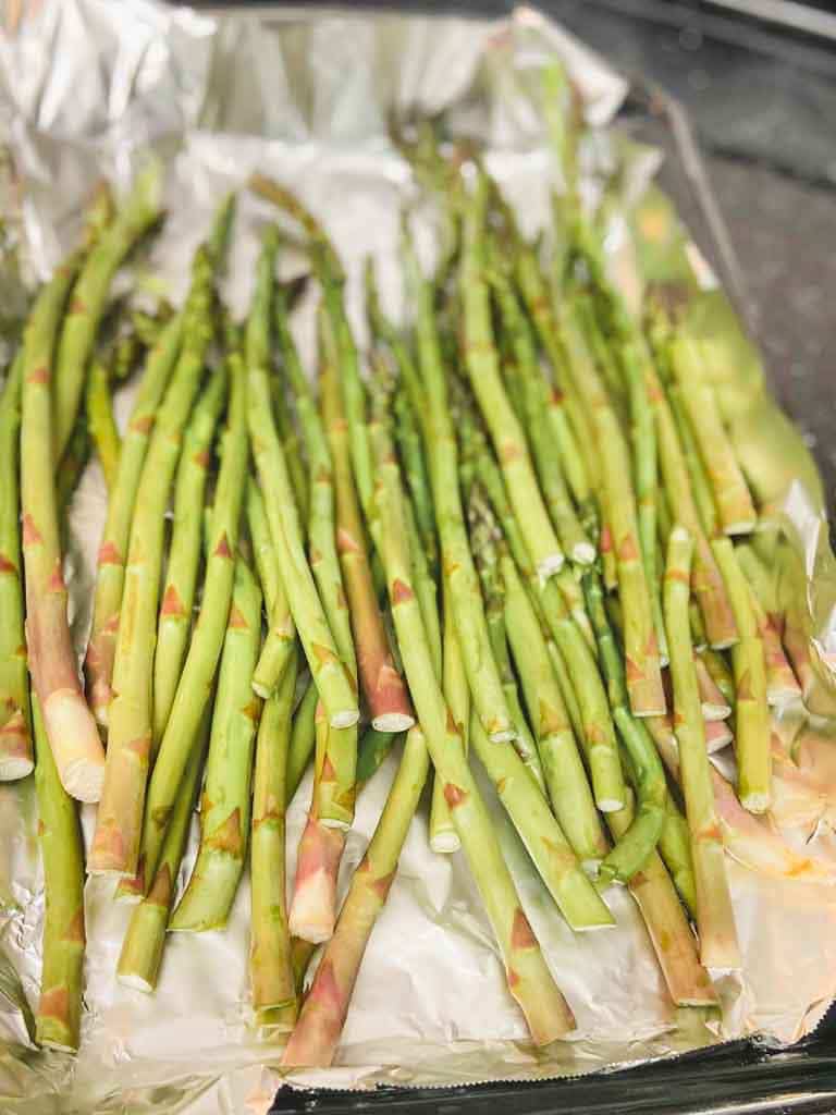 Cooking asparagus in the oven