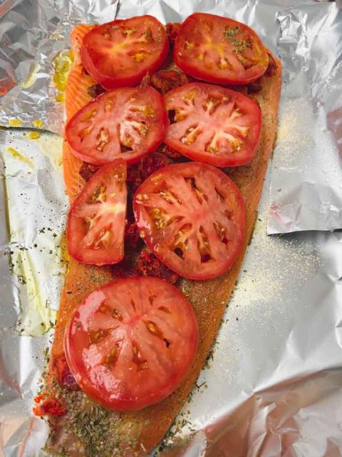 Chilean Style Salmon Baked In Oven - Pop The Kitchen