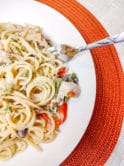 chicken mushroom pasta alfredo