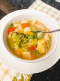 chicken soup with vegetables homemade