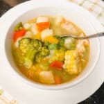 chicken soup with vegetables homemade