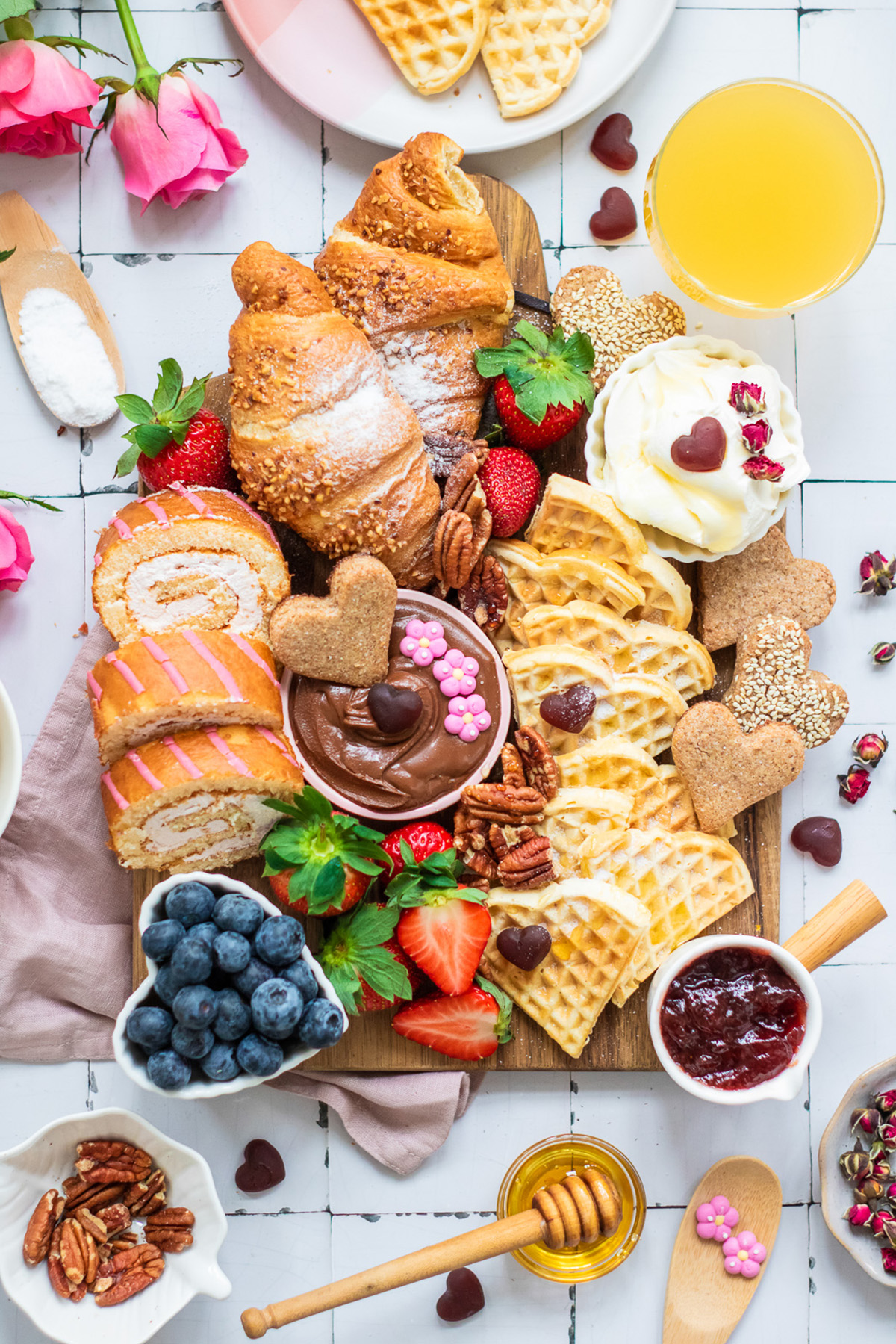 Valentine’s Day Breakfast Board