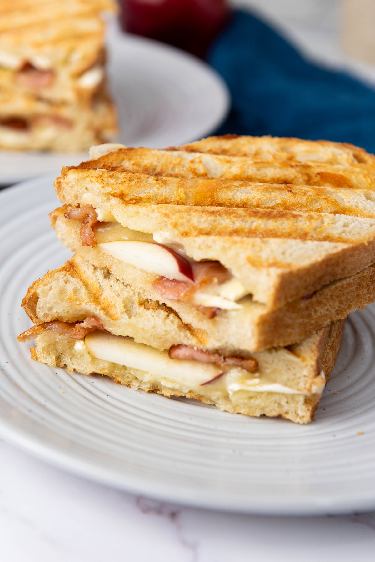 Apple Bacon and Brie Panini